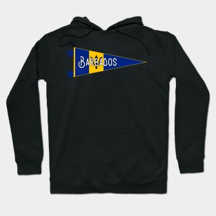 Barbados Flag Pennant Hoodie